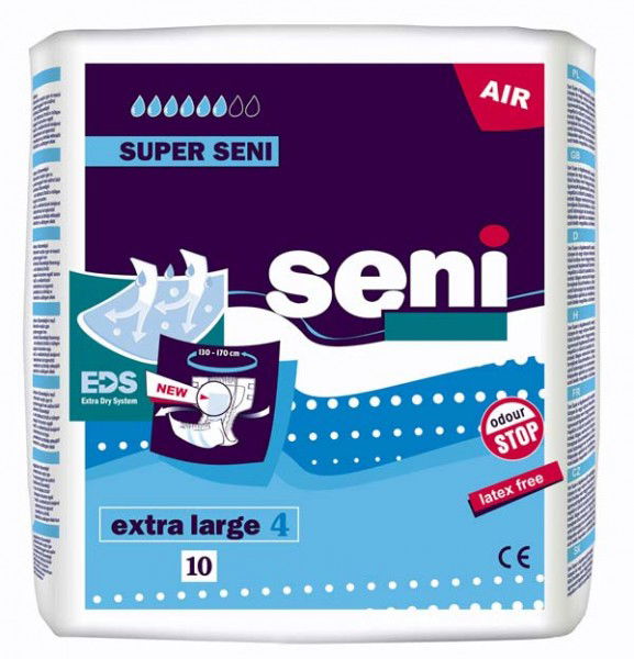 SUPER SENI Gr.4 XL Inkontinenzhose f.Erw. 6X10St