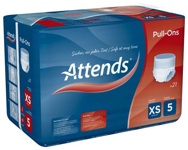 ATTENDS Pull-Ons Plus 5 extra small 4X21St
