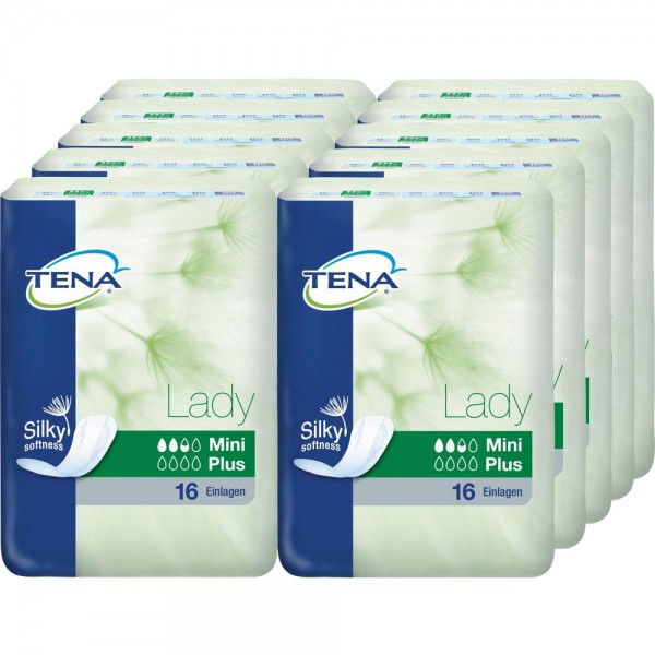 TENA LADY mini plus Einlagen 10X16St