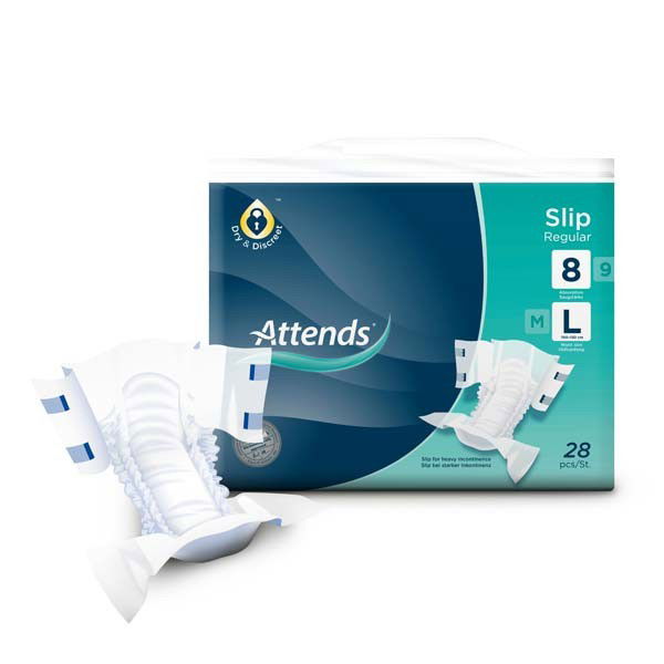 ATTENDS Slip Regular 8 large 4X28St