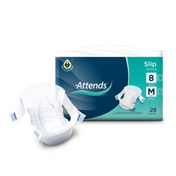 ATTENDS Slip Active 8 medium 4X28St