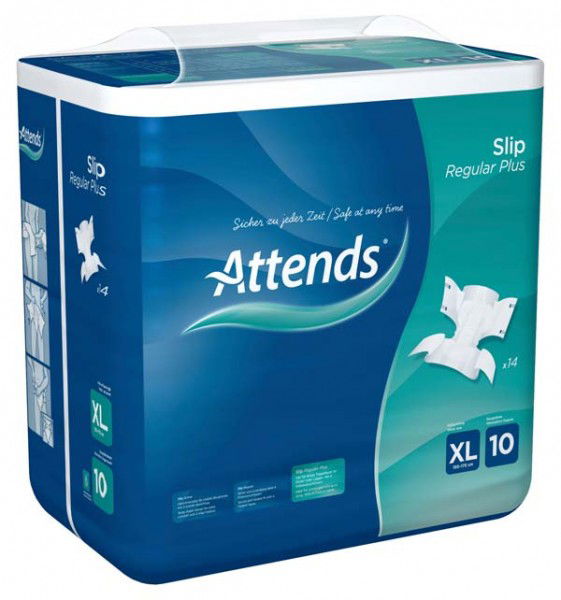 ATTENDS Slip Regular Plus 10 extra large 4X14St