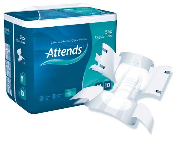 ATTENDS Slip Regular Plus 10 medium 4X14St