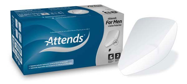 ATTENDS for men Shield 2 4X16St