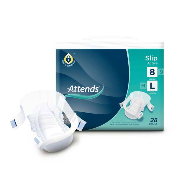 ATTENDS Slip Active 8 large 4X28St